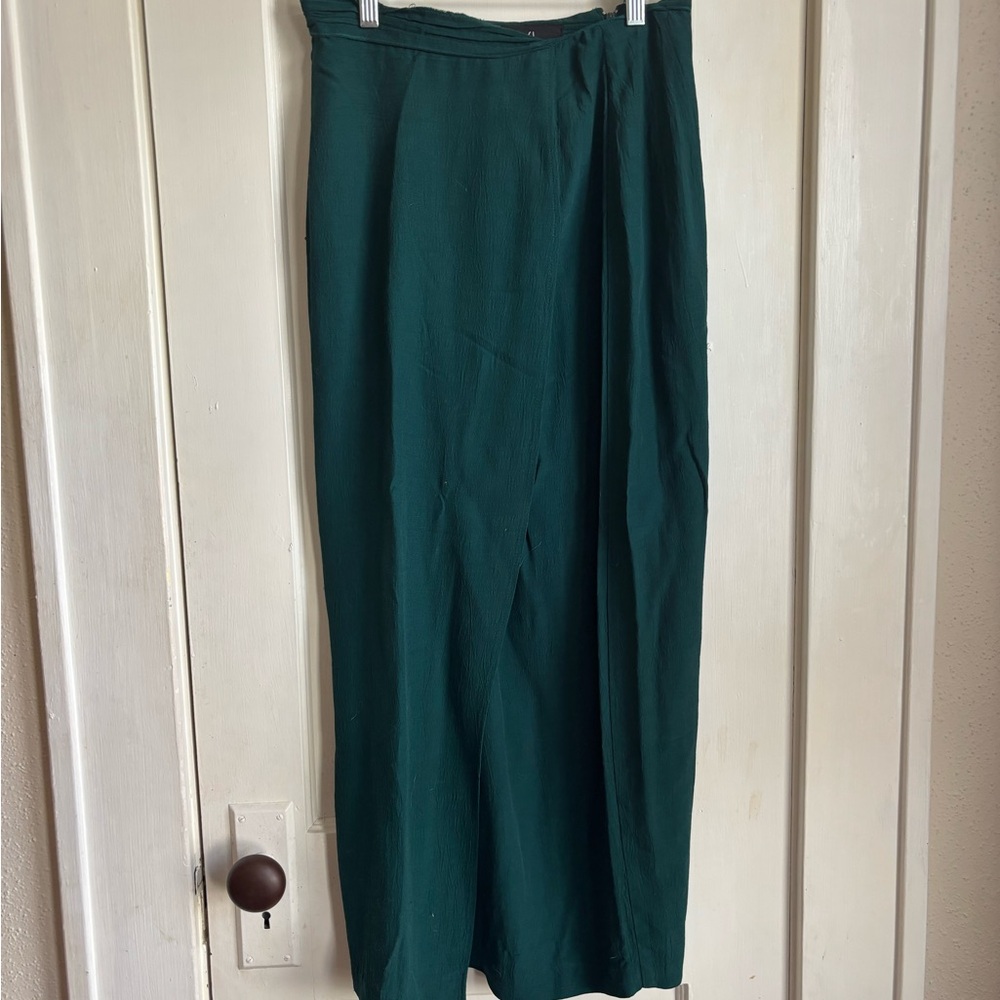 Vintage Carole Little Deep Green Maxi Skirt